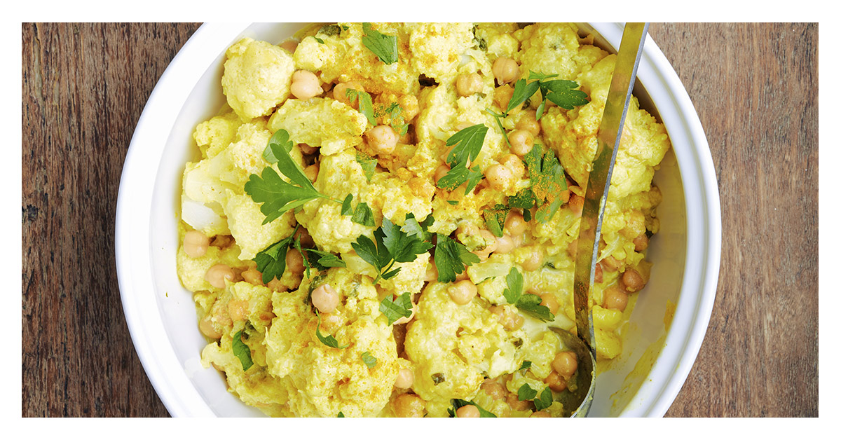 Lekker & gezond: bloemkoolcurry met kikkererwten