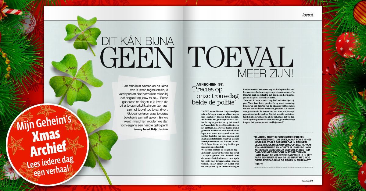 Dit kán bijna geen toeval meer zijn - Mijn Geheim